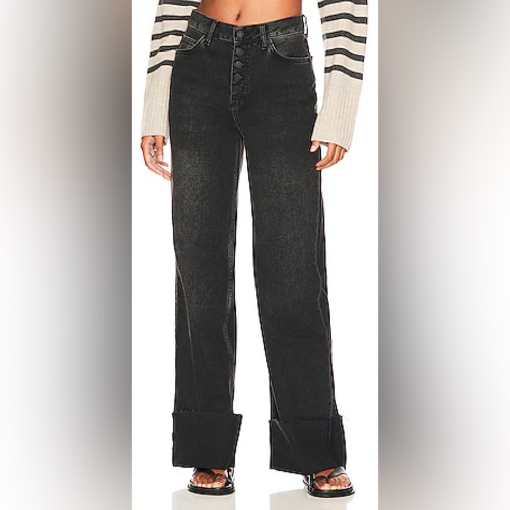 Rails x Water.org The Getty Ash Black Cuffed Jean, sz 32